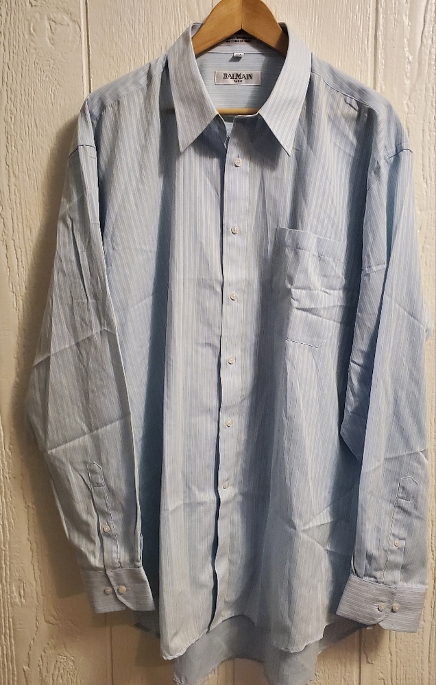 Balmain Paris Long Sleeve Button down shirt XLT